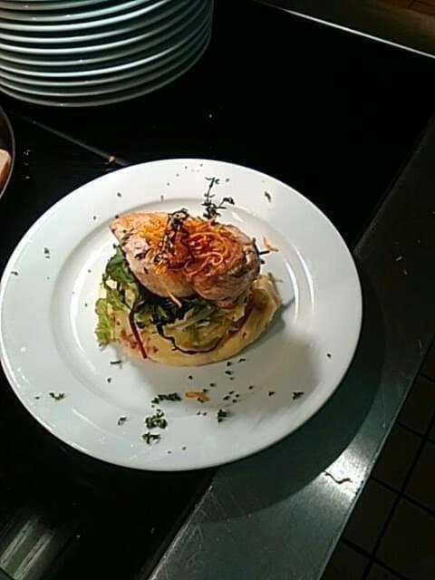 The Swan @ Stoford Hotel Exterior photo A prepared dish of chicken and cabbage
